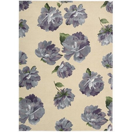 Nourison Modern Elegance Area Rug Collection Iris 3 Ft 6 In. X 5 Ft 6 In. Rectangle 99446264633